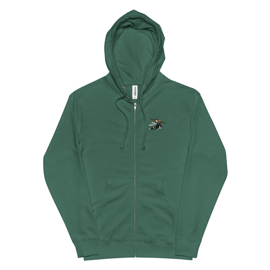 Bee Bolt Unisex fleece zip up hoodie